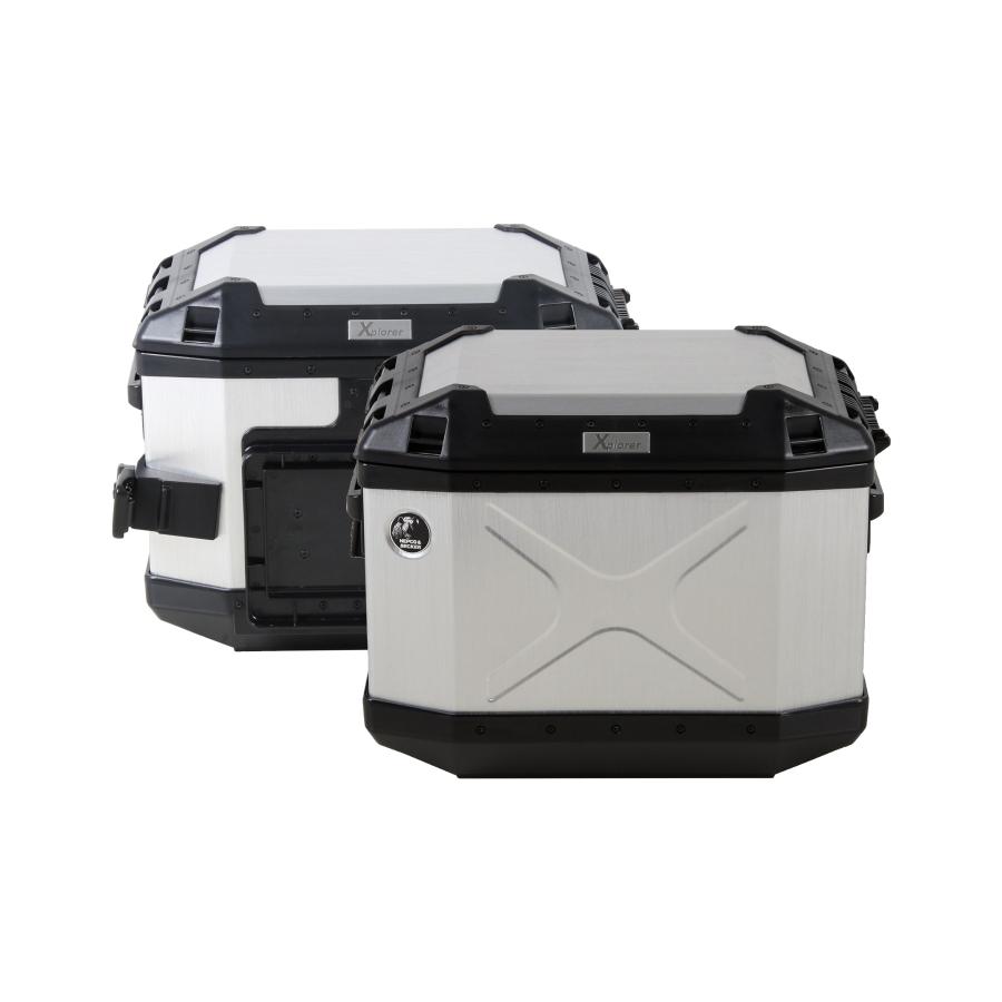 ヘプコ&ベッカー XPLORER サイドケースセット サイドケース 40 シルバー HBS-XPR-SS-40-S