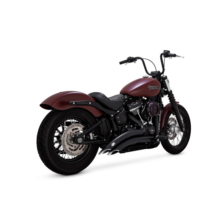 樂天商城 - VANCE & HINES（バンス＆ハインズ） BigRadius 2-2 PCX ビッグラディウス ブラック マフラー SOFTAIL 1800-2568