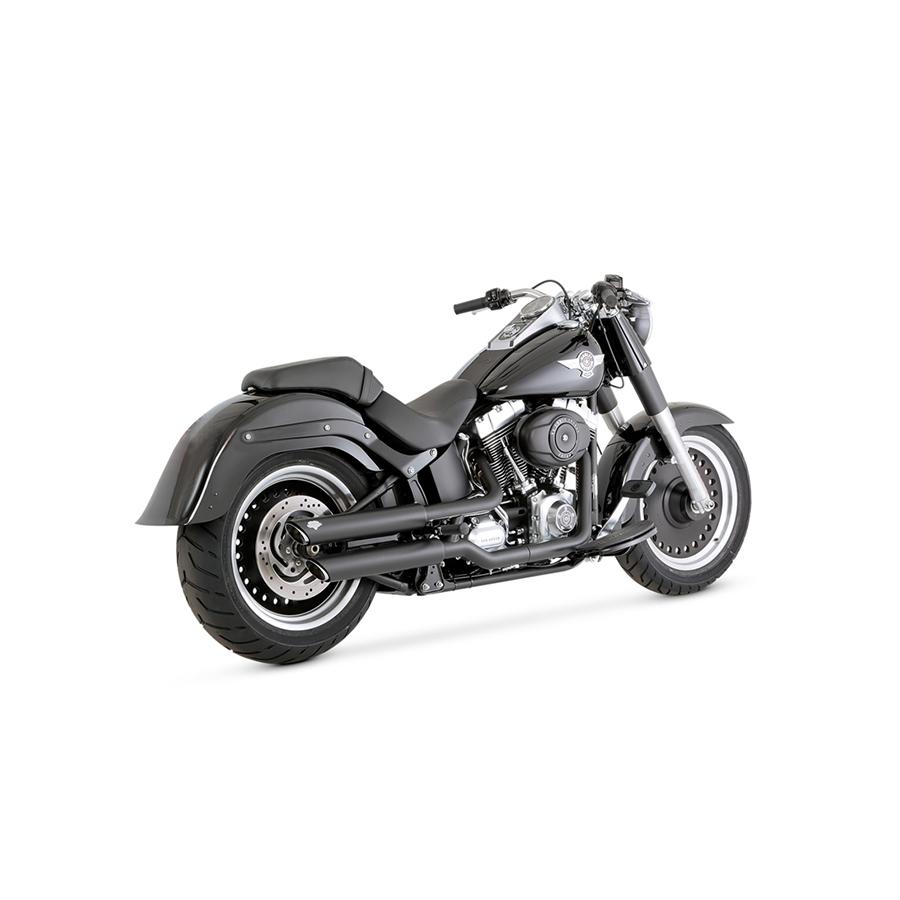VANCE & HINES（バンス＆ハインズ） TwinSlash PCX ツインスラッシュ 3インチ スリップオンマフラー ブラック マフラー ソフテイル 1801-1529