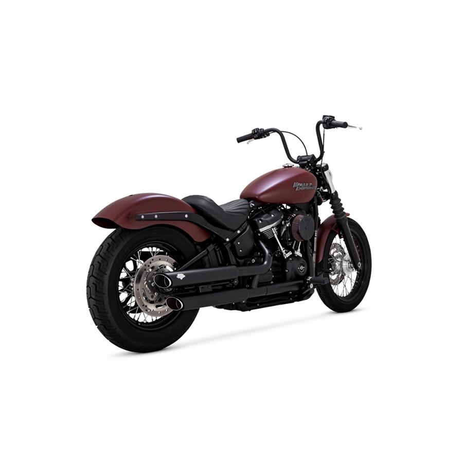 VANCE & HINES（バンス＆ハインズ） TwinSlash PCX 3in Slip-on ツインスラッシュ 3インチ スリップオンマフラー ブラック マフラー SOFTAIL(FXBB/FXLR(S/ST)/FLSL/FLFB(S)/FXBR(S))18-22 1801-1534