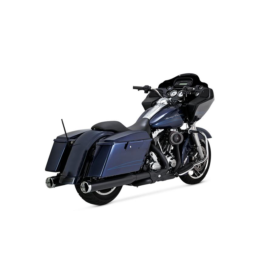 VANCE & HINES（バンス＆ハインズ) フルエキゾーストマフラー PowerDuals PCX パワーデュアルズ ヘッドパイプ ブラック マフラー TOURING/TRIKE 46332