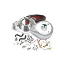 S&S (エスアンドエスサイクル) クラシックティアドロップ エアクリーナーキット クローム ツインカム(ケーブル2本引) 99-17 17-0450
