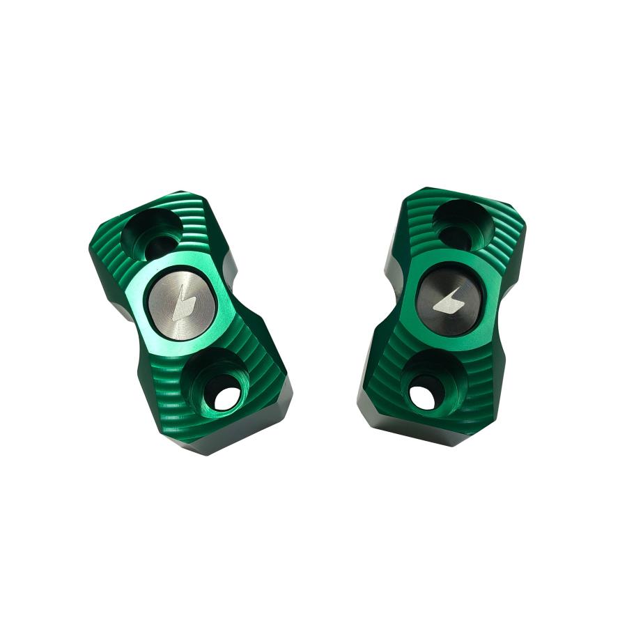 [特価品]バイカーズ レバーホルダークランプ 2個 グリーン ZX-25R 20-24 ZX-4R 23-24 Ninja650 17-22 K0178-GRN