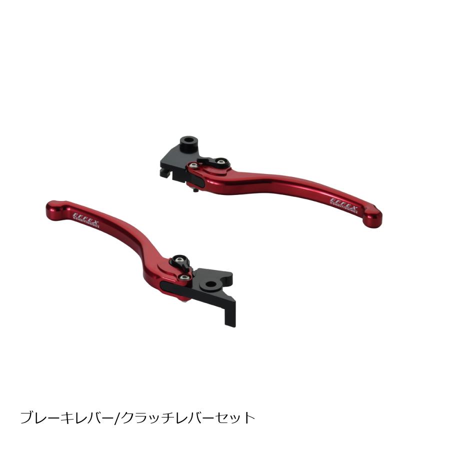 [特価品]エフェックス スムースフィットレバー レッド Ninja250/R 08-22 EAL020R
