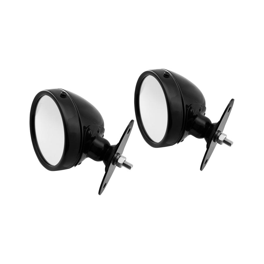 ジャスパフォーマンス サイドミラー クラシックレーシングスタイル グロスブラック NA6CE/NA8C/NB6C/NB8C 1023