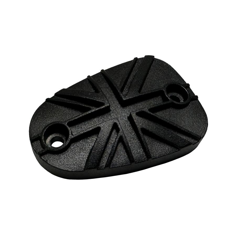 Motone(モートーン) マスターシリンダーキャップ ユニオンジャック ブラック アルミダイキャスト T100 (02-25) T120 (16-25) Bobber (17-25) Speedmaster (18-25) MMU073