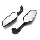 KOSO 汎用バイクミラー スモールミラー 左右セット 変換ミラーアダプター付属 8mm 10mm 逆ねじ対応 車検対応