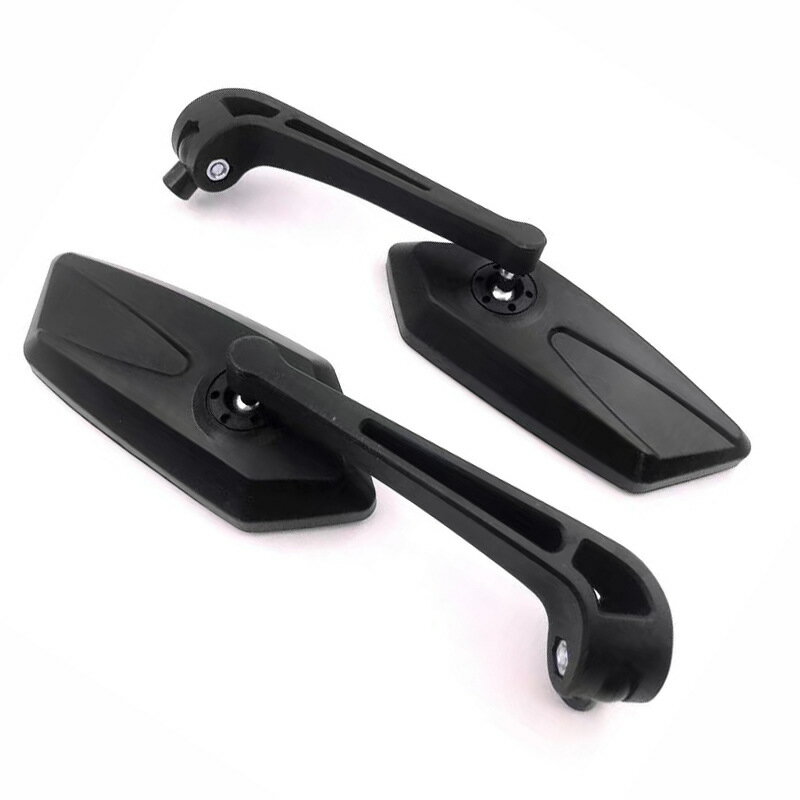 KOSO　汎用バイクミラー　スモールミラー　左右セット　変換ミラーアダプター付属　8mm 10mm 逆ねじ対応　車検対応
