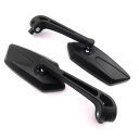 KOSO 汎用バイクミラー スモールミラー 左右セット 変換ミラーアダプター付属 8mm 10mm 逆ねじ対応 車検対応