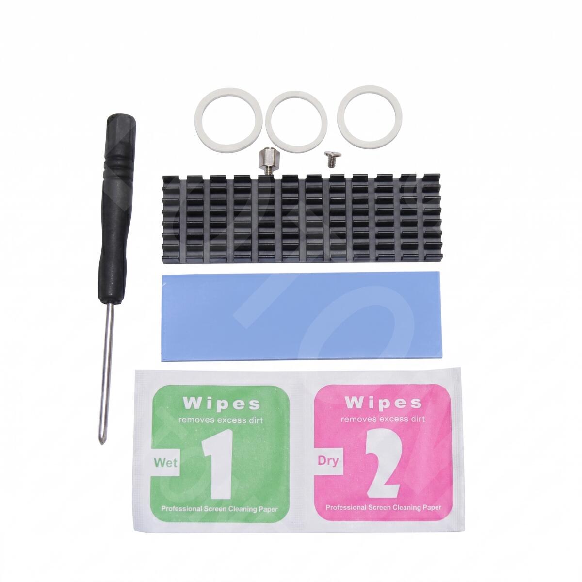 히트싱크 M.2 SSD 써멀 패드 툴 고정 밴드 (마운팅 나사 포함) 70 x 22 x 6mm 써멀 패드