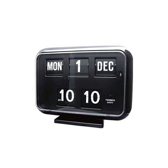 Twemco Digital Calendar Clock #QD-35 “Black”トゥエンコデジタルカレンダークロック#QD-35"ブラック"TWEMCO社のカレンダー付きフリップ時計掛け時計と置き時計の両方として使用できますインテリアギフト プレゼントリビング送料無料