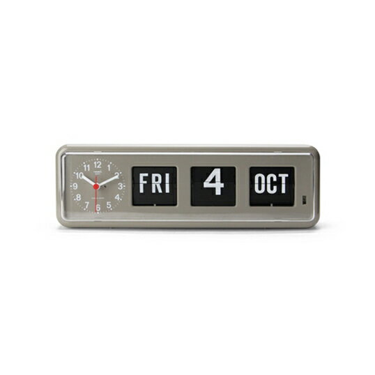Twemco Calendar Clock #BQ-38 “Gray”トゥエンコカレンダークロック#BQ-38"グレー"TWEMCO社のカレンダー付きフリップ時計掛け時計と置き時計の両方として使用できますインテリアギフト プレゼントリビング 玄関 寝室送料無料