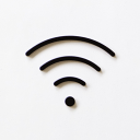 MOHEIM Wi-Fi (black)「Wi-Fi (無線LAN)」ピクトグラムサインアクリル製本体の裏に貼られた両面テープをはがすだけなので、取り付けも簡単インテリア雑貨オフィス 公共施設宿泊施設 自宅