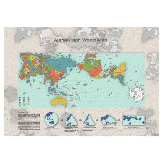 AuthaGraph World Map |X^[@En}Mtg@v[gCeA