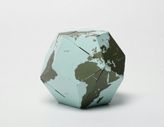 geografia / ジオグラフィアLANDS & NATIONS FLIPPABLE GLOBE cube in dodeca. 正...