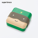 SUPER HERO LUNCH BOX(super broco)スーパーヒーローランチボックス(スーパーブロコ)シリコーンバンドのマスクを付けて、ヒーローに変身するランチボックスアウトドア 運動会 レジャーお弁当箱高度な塗装技術によるスムースな手触り