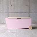 abode BENCH BOX(ピンク)ベンチサイドテーブルリビングルームキッズルーム収納家具インテリア送料無料キャスター付小物やおもちゃの収納シンプルなボディ...