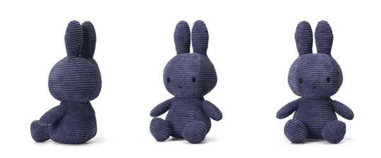 BON TON TOYSMiffy Corduroy 33cm Dark Blueシンプルなデザインのミッフィーぬいぐるみが登場！コーデュロイの縞模様でかわいさUPかわいくも大人っぽくもセレクトできるギフト プレゼント