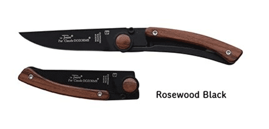 CLAUDE DOZORMEポケットナイフ(RosewoodBlack)ハンドメイドのフランス製折りたたみ式ポケットナイフ洗練されたデザインキャンプ アウトドア...