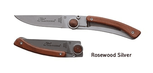 CLAUDE DOZORMEポケットナイフ(RosewoodSilver)ハンドメイドのフランス製折りたたみ式ポケットナイフ洗練されたデザインキャンプ アウトド...