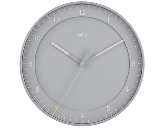 色あせる事のない究極の造形美BRAUNの名作「BC06」をスケールアップBRAUN ウォールクロック BC17(グレ..