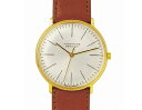 Max bill / マックスビル Hand-winding Watch Line ホワイトモデル027 5703.00 腕時計 デザイナーズウォッチ ユンハンス ドイツ 受注生産品 送料無料 カーフスキン 自動巻ムーブメント