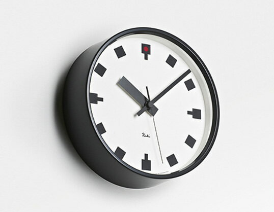 日比谷の時計（スチールタイプ） WR12-04　ウォールクロック　壁掛時計　インテリア　送料無料　リビング　ダイニング　Lemnos/レムノス　渡辺力　ギフト　プレゼント