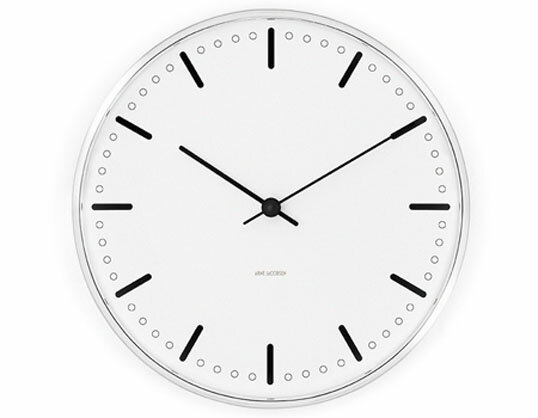 ROSENDAHL Arne Jacobsen アルネ・ヤコブセン Cityhall Clock 210mmウォールクロック シティーホール 210mmローゼンダール送料無料壁掛時計ギフト　プレゼントやや小さめで一人暮らしに適したサイズインテリア