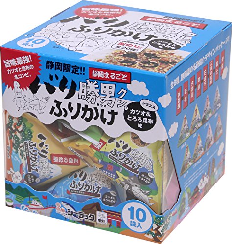 テトラ型で可愛い 静岡まるごとバリ勝男クン ふりかけ 2.5g 10袋入 カツオ＆とろろ昆布味