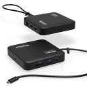 Plugable 7-in-1 USB-C ドッキングステーション デュアル HDMI 対応、Windows、Mac システム用 - USB4