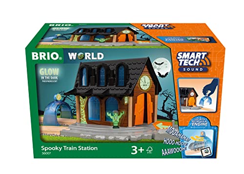 BRIO WORLD (ブリオ ワールド) スマートテックサウンド ゴーストステーション 36007 対象年齢3歳~ (電動車両 電車 おもちゃ