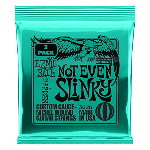 正規品 ERNIE BALL 3626 エレキギター弦 (12-56) NOT EVEN SLINKY 3Set Pack