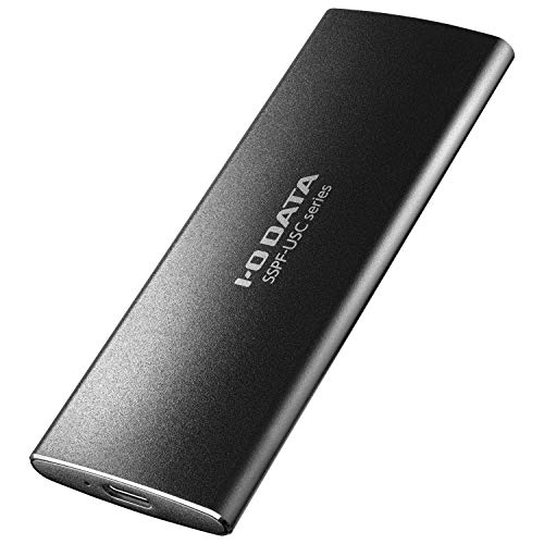 アイ・オー・データ USB 3.2 Gen 2対応 高速モデル ポータブルSSD 1TB 日本メーカー SSPF-USC1T