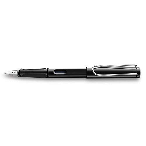 LAMY ラミー 万年筆 ペン先M(中字) サファリ シャイニーブラック L19BK-M 両用式 コンバーター別売 正規輸入品 送料無料