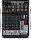 Behringer アナログミキサー 6チャンネル 1ノブコンプ/リバーブ・ディレイエフェクト/MP ...