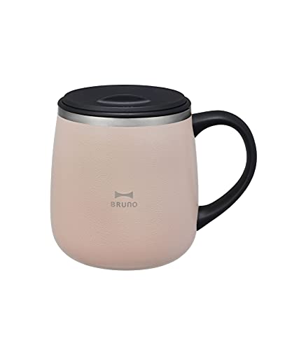 ブルーノ 食器 ブルーノ BRUNO ステンレスマグ 蓋つき ステンレス マグカップ 蓋付き short 320ml ピンクベージュ BHK262-PK 送料無料