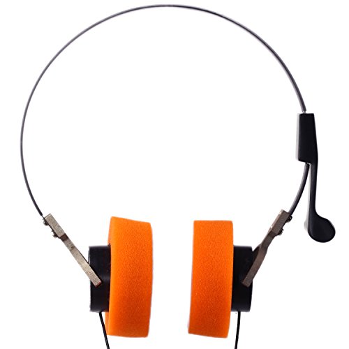 Invent スターロードスタイルウォークマンHi-Fiステレオイヤホンヘッドセット、オレンジ耳パッド 送料無料