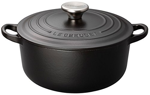 ルクルーゼ 鋳物ホーロー鍋 ル・クルーゼ(Le Creuset) 鋳物 ホーロー 鍋 ココット・ロンド 22 cm マットブラック ガス IH オーブン 対応 日本 送料無料