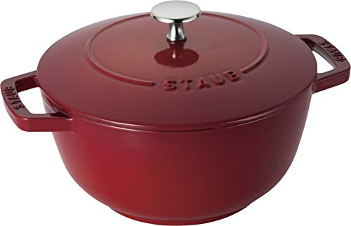 鋳物ホーロー鍋 staub ストウブ 「 ワナベ チェリー L 20cm 」 両手 鋳物 ホーロー 鍋 炊飯 3合 IH対応 日本正規販売品 Wa-NA 送料無料