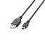 エレコム USBケーブル miniB USB2.0 (USB A オス to miniB オス) ノーマル 5m ブラック U2C-M5 送料無料