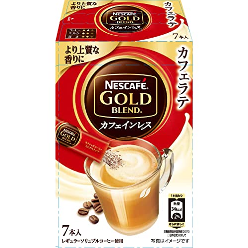 まとめ買いネスカフェ ゴールドブレンド カフェインレス カフェラテ スティックコーヒー 7P×6箱 送料無料