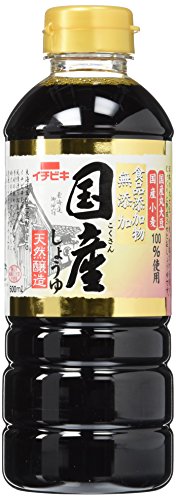 イチビキ 無添加 国産しょうゆ 500ml×4個 送料無料