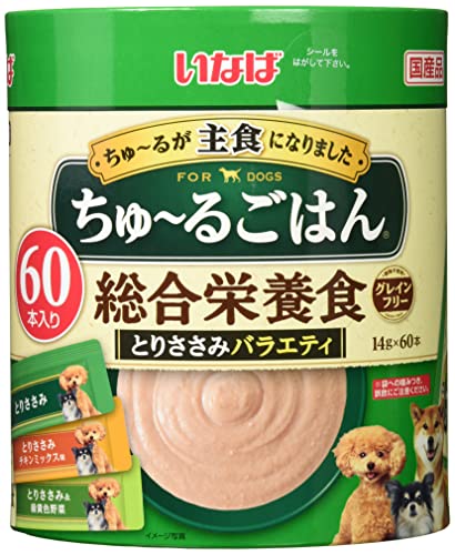 いなば ちゅ~るごはん60本(紙管)とりささみバラエティ 送料無料