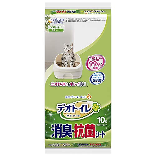 まとめ買いデオトイレ 猫用 シート 消臭・抗菌シート 40枚(10枚×4) おしっこ ペット用品 ユニチャーム 送料無料