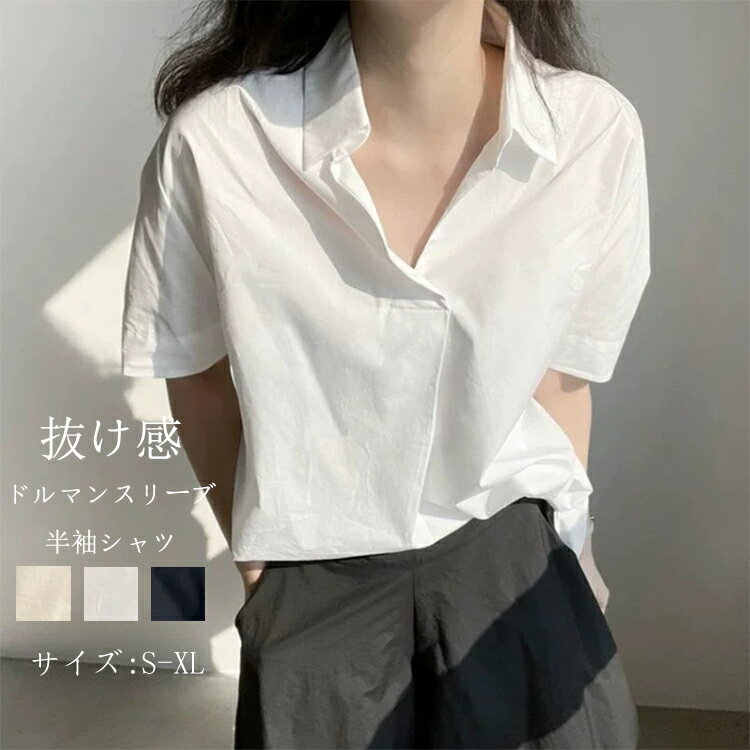シャツレディースドルマンスリーブブ...