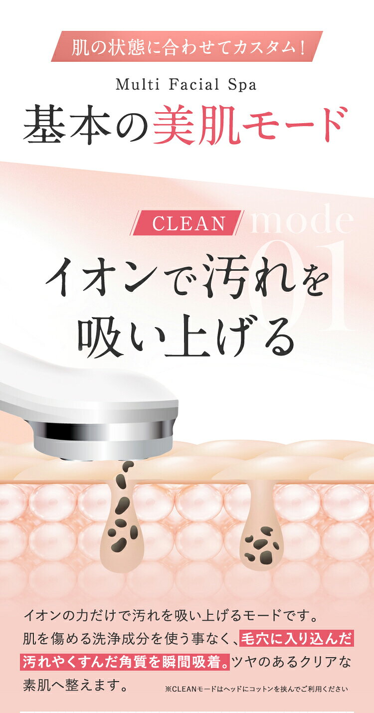 Beautick公式ショップの【pt10倍+最大30％OFFクーポン】8/16まで! PLUEST プルエスト プルエスト 美顔器 マルチフェイシャルスパ リフトアップ ems たるみ rf led 鼻 美顔器 超音波 毛穴 小顔 美容家電 ほうれい線 ウォーター ピーリング シミ しみ イオン導入 保湿 肌荒れ 美白 ハリ 角質 角栓｜アングル3