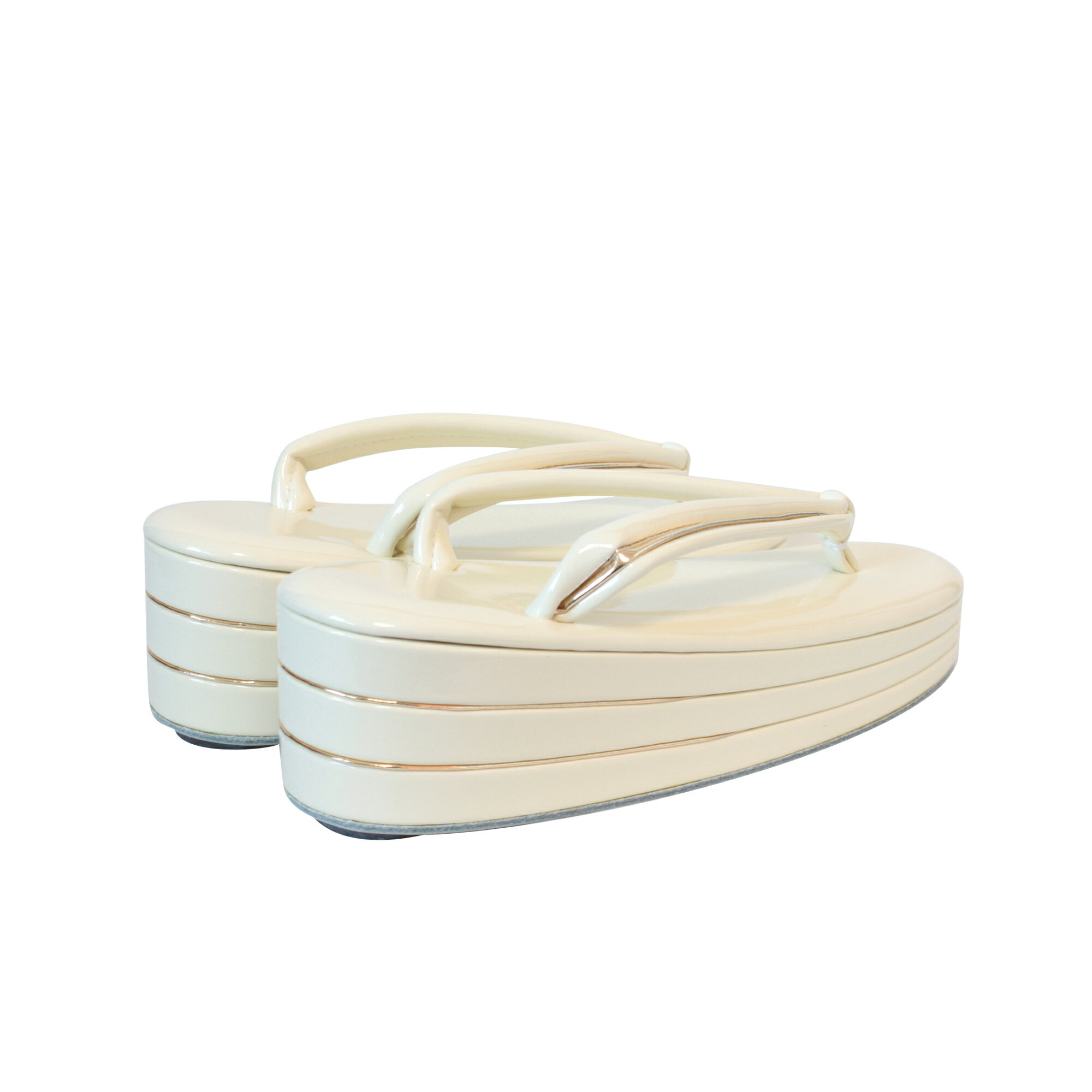 [矢野草履] 日本製 高級 草履 レディース エナメル アイボリー コルク台 五分三枚 フォーマル 成人式 結婚式 卒業式 振袖 着物 20cm 20.5cm 21cm 21.5cm 22cm 22.5cm 23cm 23.5cm 24cm 24.5cm 25cm 25.5cm 26cm 26.5cm サイズ S M L LL (2L) 大きいサイズ 3