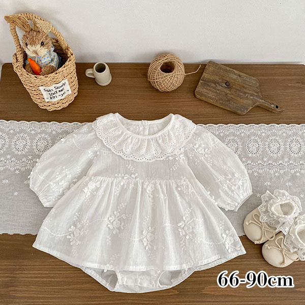 サイズ(cm) 身丈（cm) 身幅(cm) 66cm 40 27 73cm 42 28 80cm 44 29 90cm 46 30 素材 綿 生産地 MADE IN CHINA 商品に関する注意事項 ◆生産時期により、多少色味が異なる場合がございます。 ◆商品またはメーカーによって基準サイズのバラつきがございます。同じサイズの商品でも素材の伸縮性、計測の仕方により実寸が若干異なっている場合もありますが、何卒ご理解くださいますよう、お願い申し上げます。 ◆商品のイメージは本来の色が出るように注意していますが、ご覧になる環境（ディスプレイ、画面解像度）などにより若干の違いが出ることがあります。サイズ(cm) 身丈（cm) 身幅(cm) 66cm 40 27 73cm 42 28 80cm 44 29 90cm 46 30 素材 綿 生産地 MADE IN CHINA 商品に関する注意事項 ◆生産時期により、多少色味が異なる場合がございます。 ◆商品またはメーカーによって基準サイズのバラつきがございます。同じサイズの商品でも素材の伸縮性、計測の仕方により実寸が若干異なっている場合もありますが、何卒ご理解くださいますよう、お願い申し上げます。 ◆商品のイメージは本来の色が出るように注意していますが、ご覧になる環境（ディスプレイ、画面解像度）などにより若干の違いが出ることがあります。