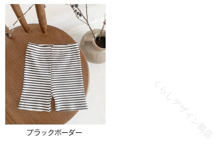 ベビー服 女の子 男の子 春夏 春 夏 秋 春服 秋服 無地 ボーダー 短パン 半ズボン ハーフパンツ リブレギンス レギパン 60 70 80 90 保育園 幼稚園 赤ちゃん 履きやすい ストレッチ 子供服 キ plugin-10055802 プラグイン 楽天市場店 サンプル画像3