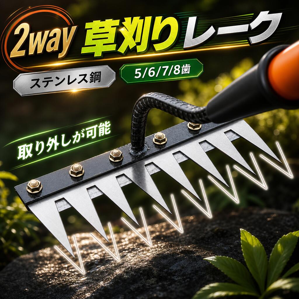 ■【高品質】：長時間使用できる耐久性のある一級炭素鋼製の鋼構造は、露出や雨などの環境要因による損傷を防ぎます。■【効率向上】：シンプルなデザインのこの炭素鋼除草ガーデンレーキは、ガーデニングや除草作業に便利です。芝生用レーキは除草や植え付け作業を容易にします。■【使いやすさ向上】：自分に合ったハンドルと組み合わせて使用することで、除草作業がより簡単かつ効率的に行えます。シンプルで頑丈なメタルリーフレーキは根、茎、葉を掘り起こしやすく、ガーデニングや植栽に最適です。■【幅広い用途】：庭園全般に適しています。葉用レーキは土地を平らにしたり掘り起こしたりする際に役立ちますし、除草や播種作業でも活躍します。手を清潔かつ乾いた状態で保ち、ナンキンムシや鋭い庭の残骸による手への損傷を防ぎます。■【心のこもった贈り物】：この庭園用熊手は、さまざまな園芸活動で使用できる素晴らしい贈り物です。住宅所有者や造園家に最適で